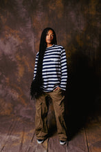 Load image into Gallery viewer, STRIPED NAVY TEE
